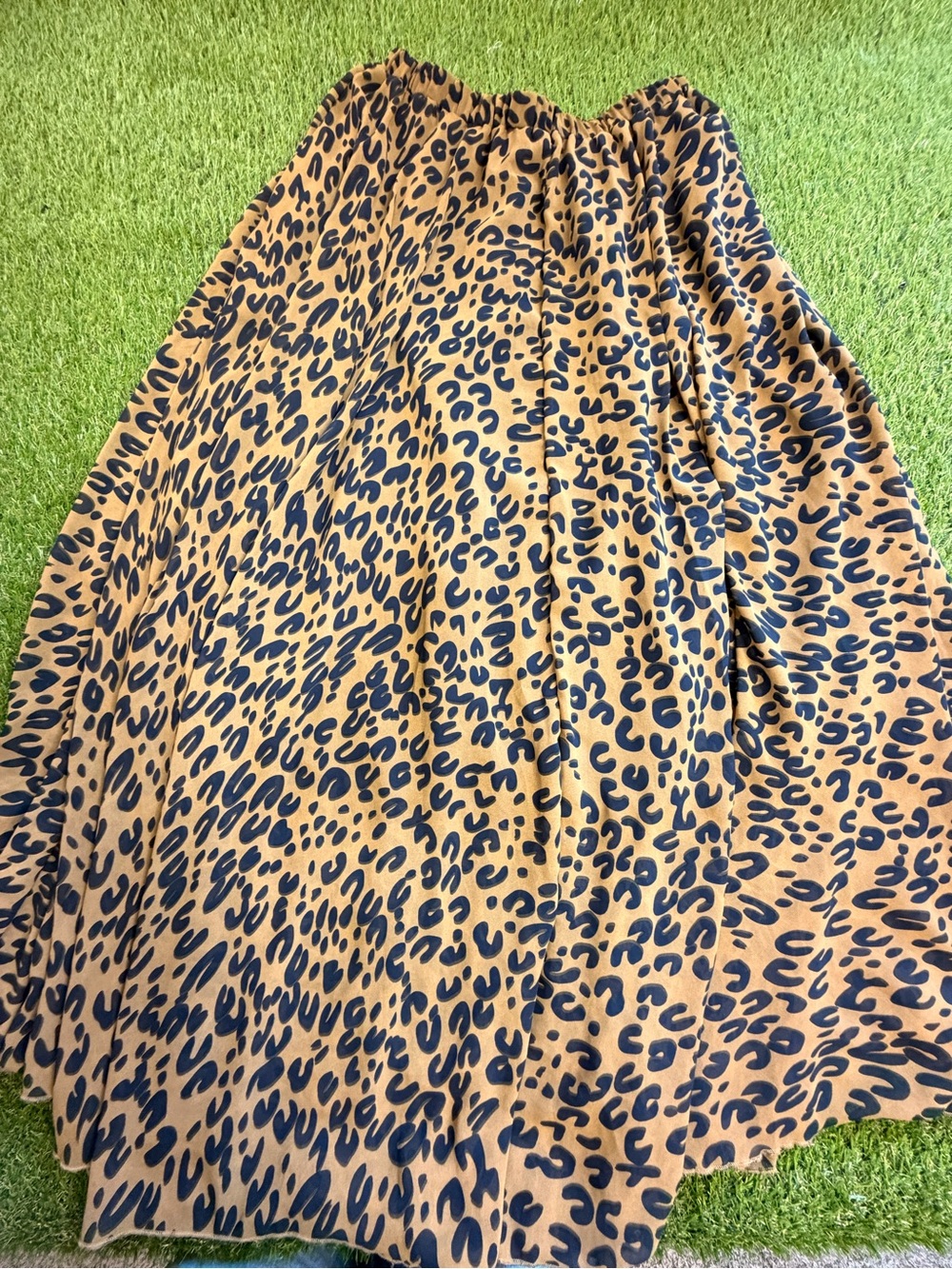 Chicwish Leopard Print Maxi Skirt - Camel/Black